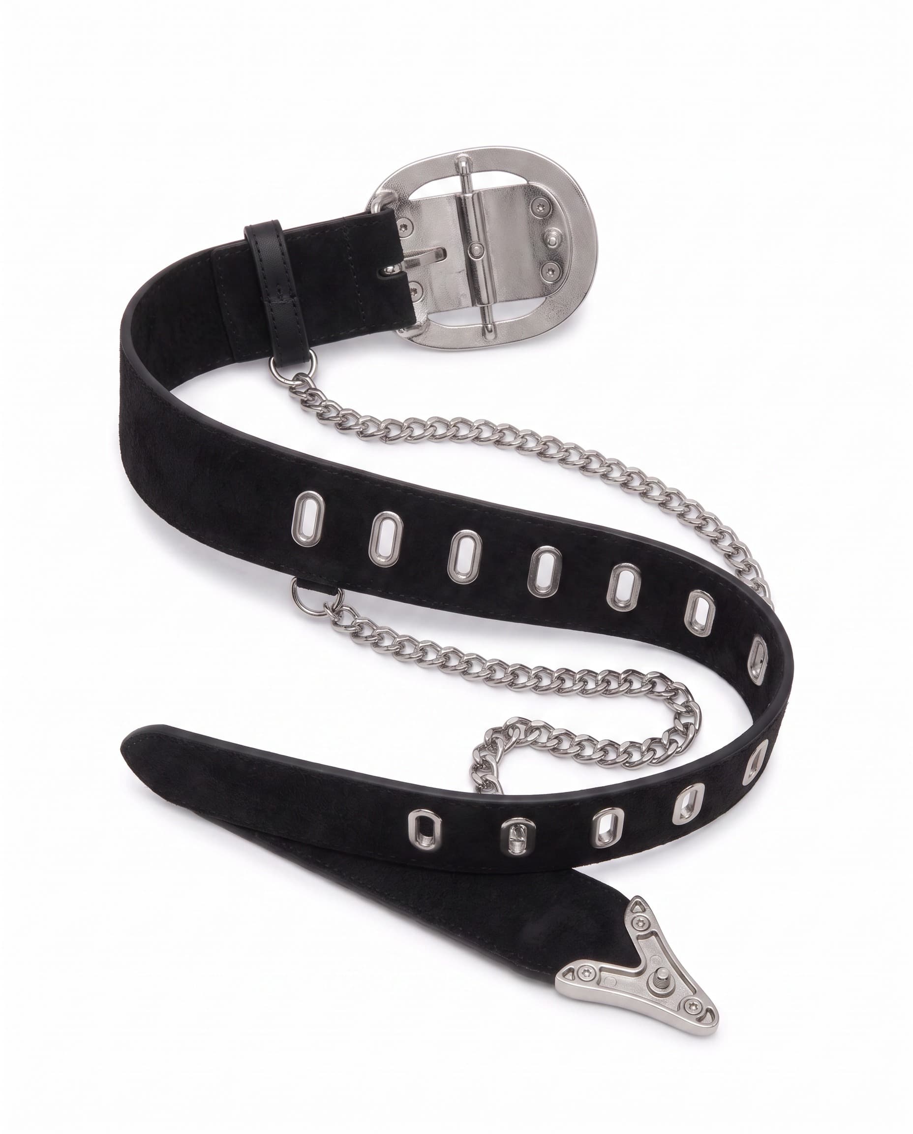Chrome Leather Belt, view 2