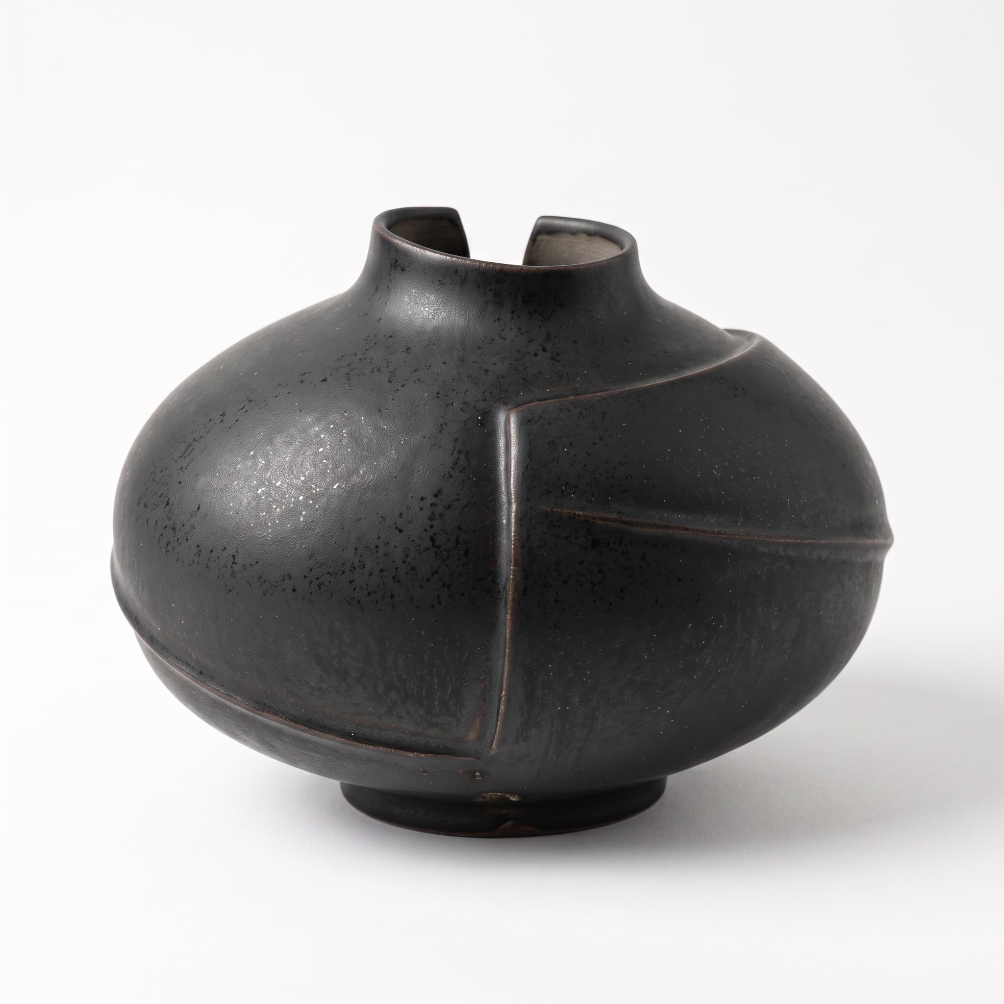 Black Ceramic Vessel, view 1